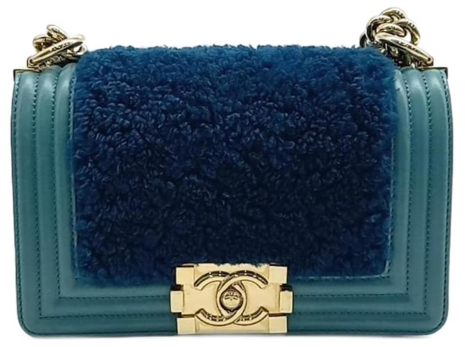 Chanel Boy Bag Mini Turquoise  ref.1287676