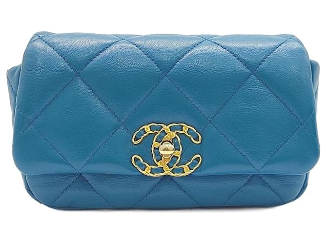 Chanel 19 Belt Bag AS1163 Turquoise  ref.1287680
