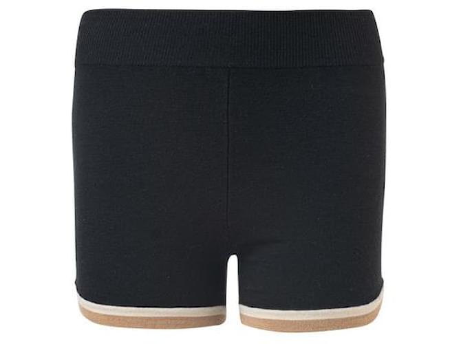 Autre Marque CONTEMPORARY DESIGNER NANGATA Retro Knitted Shorts Black  ref.1287687