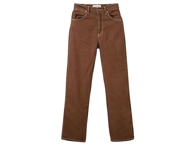 REFORMATION Brown Cowboy Jeans Cotton  ref.1287705