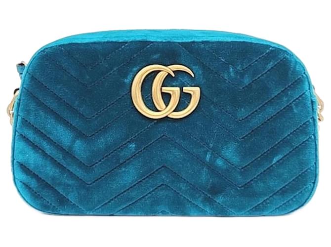 Gucci  Velvet Marmont Crossbody Bag (447632)  ref.1287778
