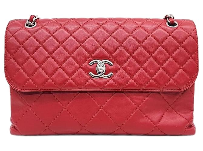 Chanel  Business Flap Bag Red  ref.1287826