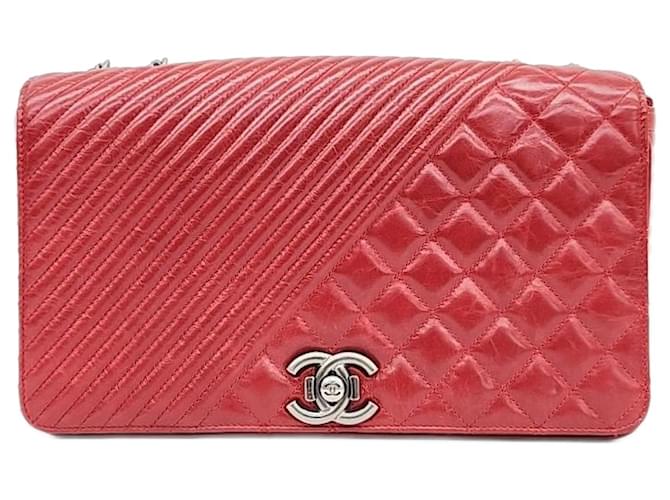 Chanel  Chain Shoulder Bag Red  ref.1287850