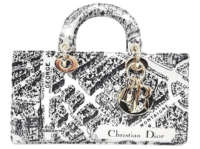 Christian Dior Dior Lady D-Joy Moyen M0540 Noir Blanc  ref.1287851