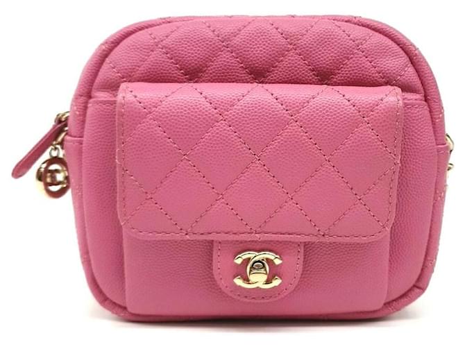 Chanel Caviar Camera Chain Bag As0005 Pink  ref.1287882
