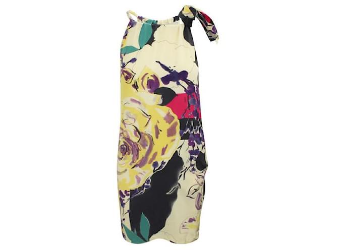 Autre Marque DESIGNER CONTEMPORAIN Robe en soie colorée Polyester Multicolore  ref.1287895
