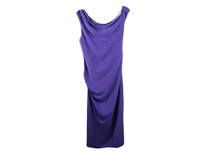 Autre Marque CONTEMPORAIN DESIGNER Robe de soirée dos ouvert Polyester Violet  ref.1287910