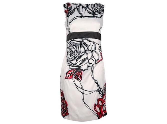 Autre Marque CONTEMPORARY DESIGNER Sleeveless Dress with Rose Pattern  ref.1287974