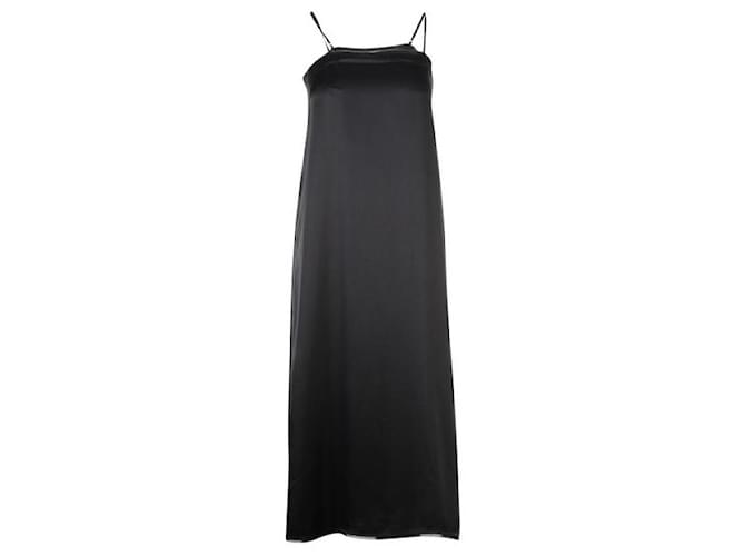 Autre Marque ZEITGENÖSSISCHES DESIGNER-Tube-Kleid aus schwarzer Seide  ref.1287978