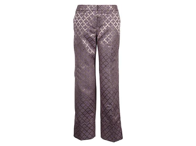 Elizabeth And James Purple & Gold Tile Carson Pants Polyester  ref.1287988