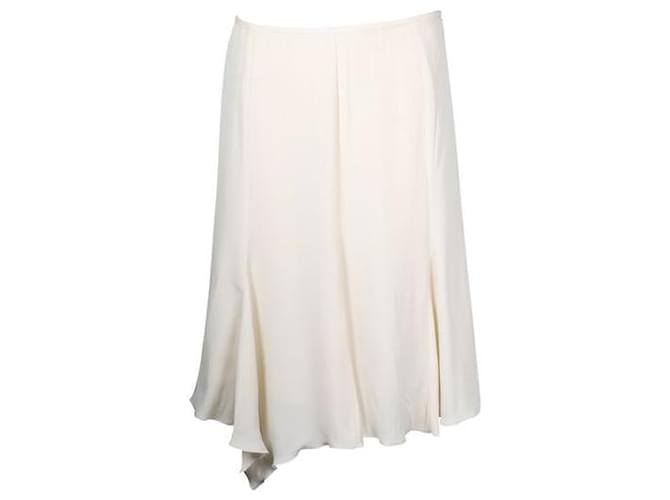 Armani Cream Asymmetrical Skirt Silk Viscose  ref.1288073