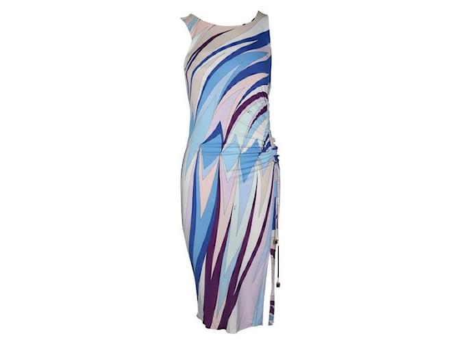 Emilio Pucci Multicolor Print with Gathered Side Multiple colors Viscose  ref.1288081