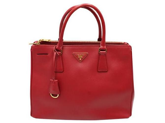 Prada Red Galleria Saffiano Leather Bag  ref.1288088