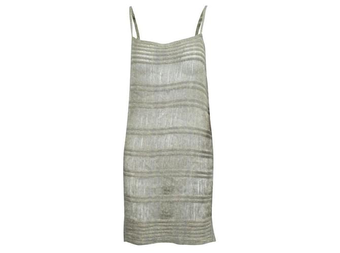 Robe Missoni en maille de laine métallisée dorée Polyester Nylon Rayon Mohair  ref.1288093