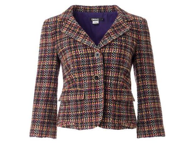 Autre Marque CONTEMPORARY DESIGNER Copped Tweed Jacket Multiple colors Cotton Wool Nylon Acrylic  ref.1288127