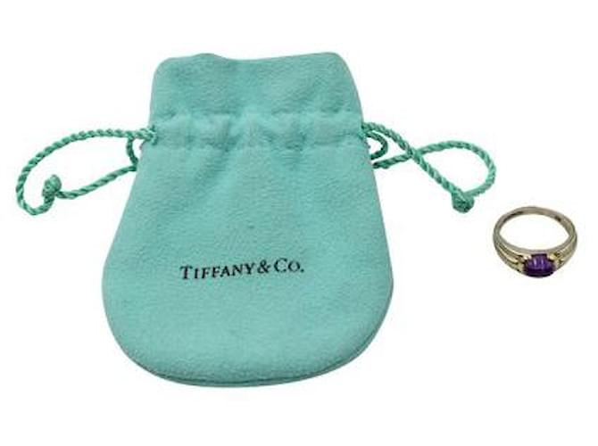 Prata Tiffany & Co, Anel de ouro amarelo com ametista  ref.1288237