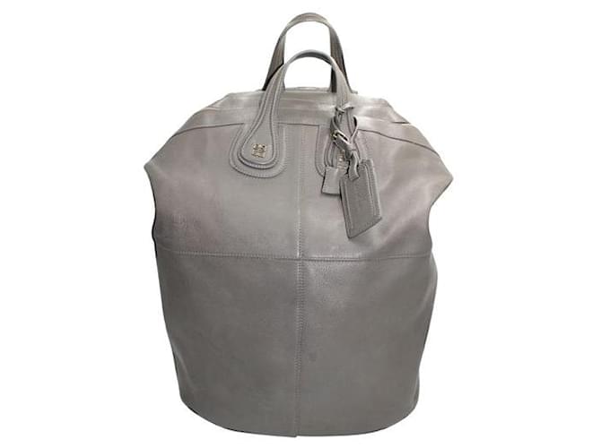 Givenchy Grey Nightingale rolling travel luggage Leather  ref.1288319