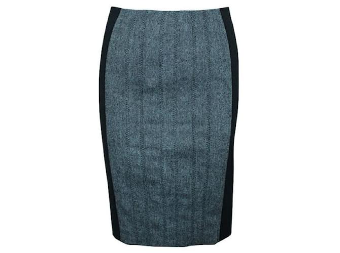 Autre Marque CONTEMPORARY DESIGNER Grey Woolen Skirt Polyester Viscose Elastane Polyamide  ref.1288339