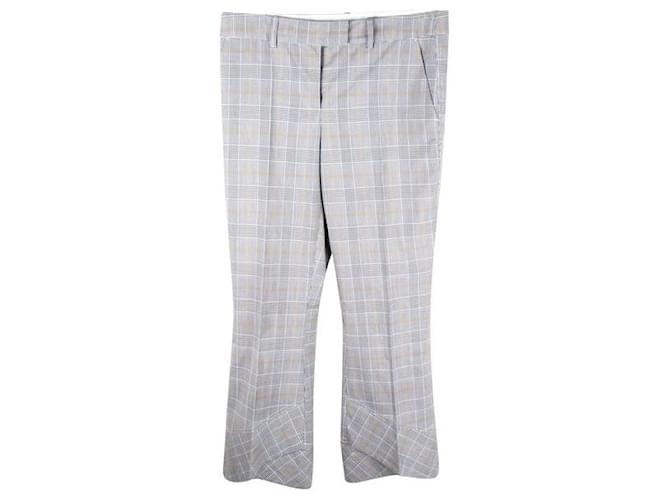 Autre Marque CONTEMPORARY DESIGNER Checkered Cropped Pants Polyester Viscose Elastane  ref.1288388