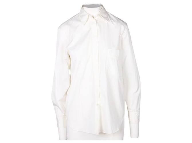 Camicia HERMÈS bianco sporco Crudo Cotone  ref.1288417