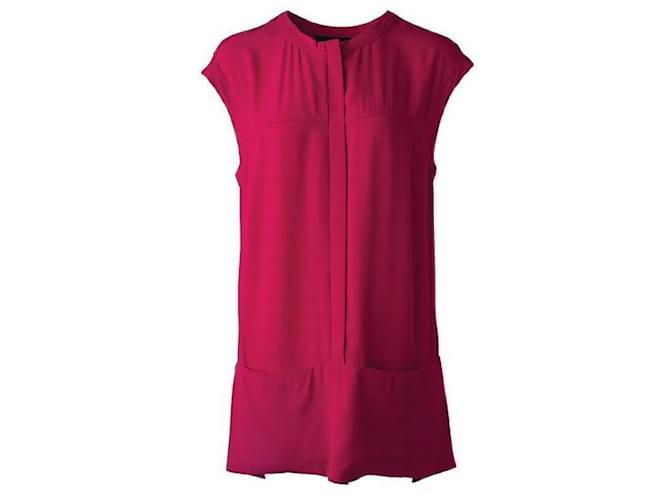 ISABEL MARANT Drawstring Shirt Dress Pink Viscose Acetate  ref.1288431