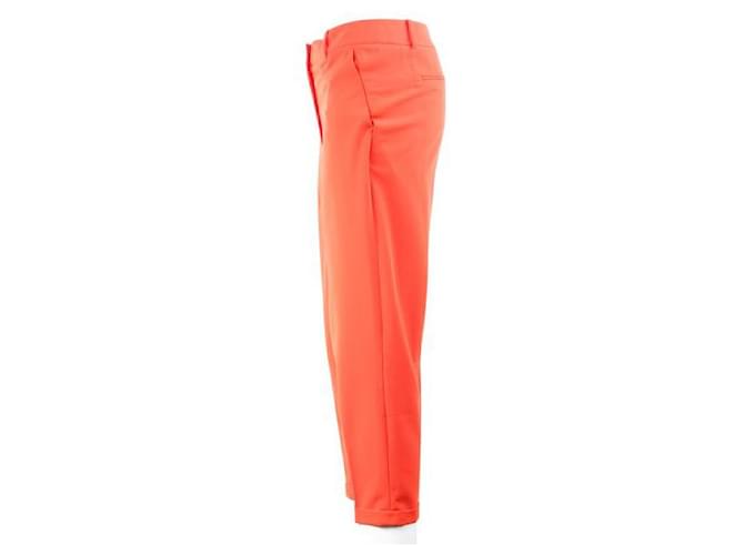 Autre Marque CONTEMPORARY DESIGNER Cropped Pants Orange Polyester Polyurethane  ref.1288438