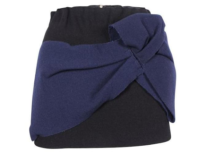 MIU MIU Mini-jupe en laine Noir  ref.1288441