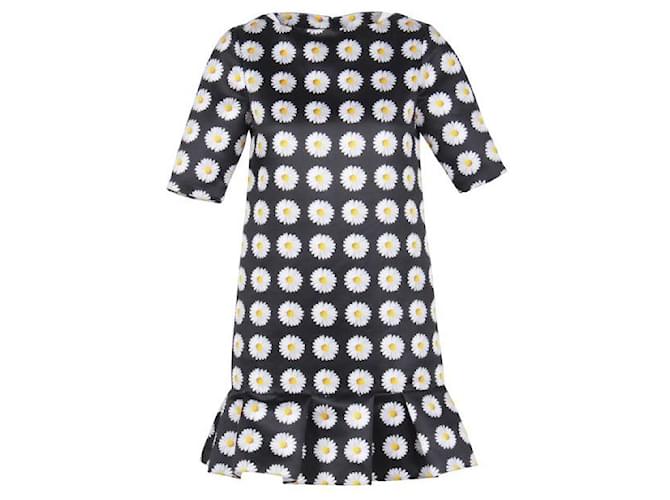 Autre Marque CONTEMPORARY DESIGNER Pleated Peplum Dress in Daisies Printed  ref.1288491