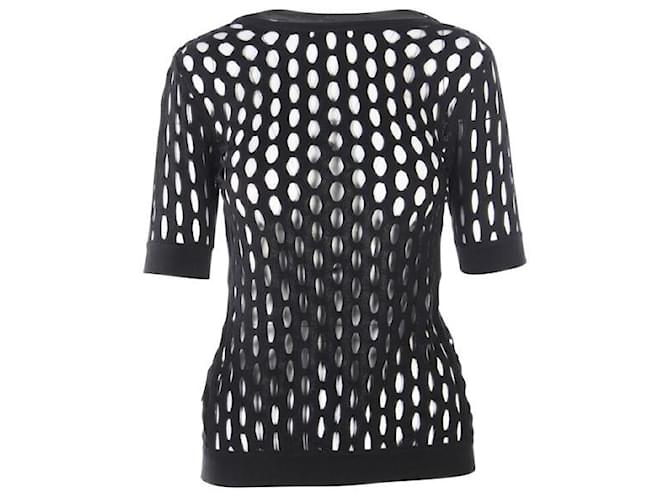 Marni  Black Top with Holes Cotton  ref.1288536