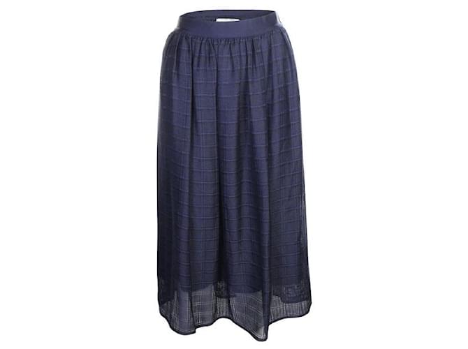 ZIMMERMANN Navy Blue Skirt Cotton  ref.1288578