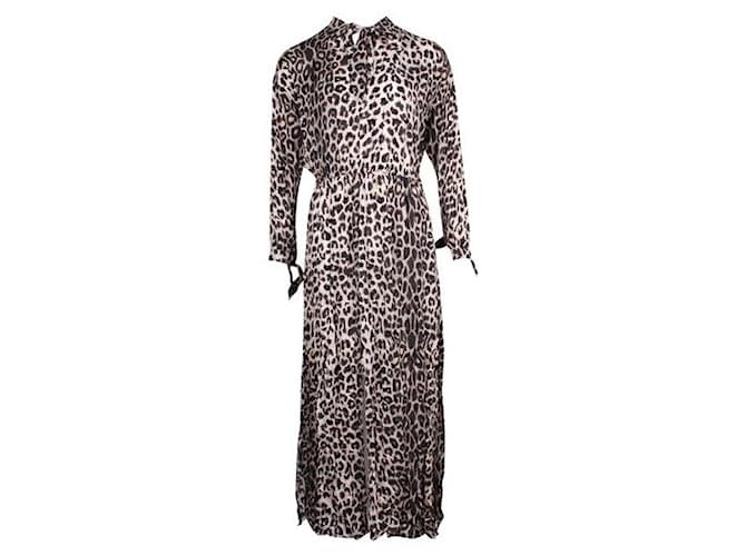 Autre Marque CONTEMPORARY DESIGNER Leopard Print Maxi Dress Viscose  ref.1288581