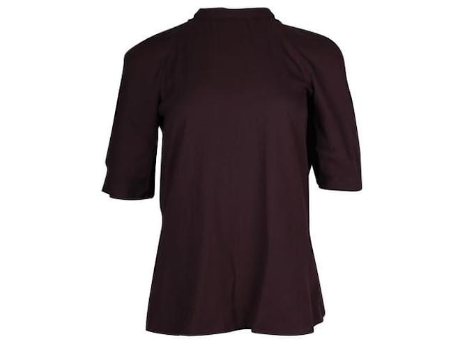 Autre Marque CONTEMPORARY DESIGNER Deep Purple Top with Cowl Back Polyester  ref.1288585