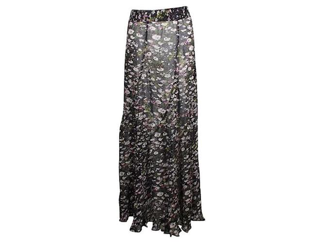 Ganni Floral Sheer Maxi Skirt Viscose  ref.1288588