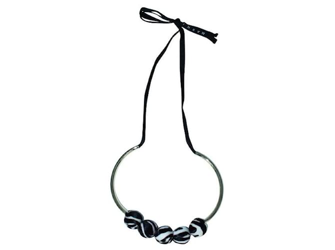 Marni Leather Necklace Multiple colors Metal  ref.1288622