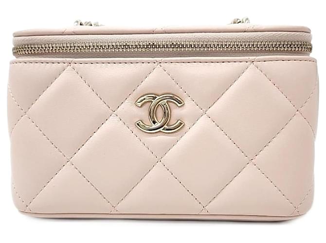 Chanel  Lambskin Vanity Small Crossbody Bag Pink  ref.1288634