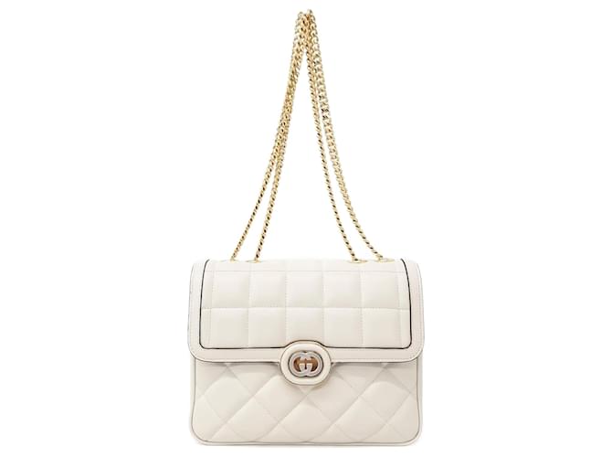 Gucci  Décor Small Shoulder Bag (740834) Cream  ref.1288640