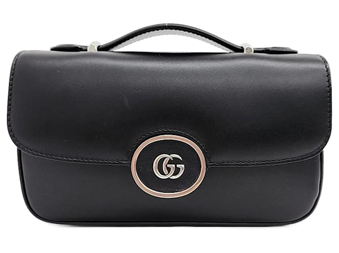 Gucci  Petit GG Mini Shoulder Bag (739722) Black  ref.1288642