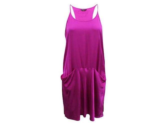 Autre Marque CONTEMPORARY DESIGNER Fuchsia Dress Fuschia Silk Polyurethane  ref.1288647