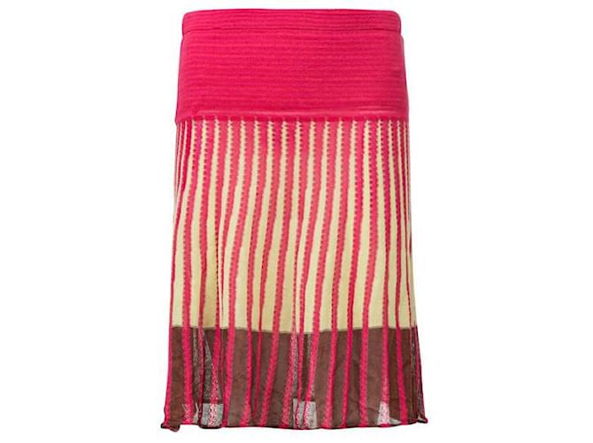 Missoni Crochet Knit Flared Skirt Multiple colors Viscose  ref.1288717