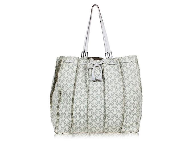 ANYA HINDMARCH Cabas mit Schleife Mehrfarben Leder  ref.1288728