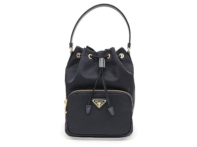 Prada Cabas en Re-Nylon/Sac bandoulière (1BH038) Noir  ref.1288772