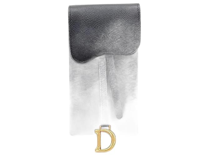 Mini sac à bandoulière Dior Christian Saddle Noir  ref.1288779