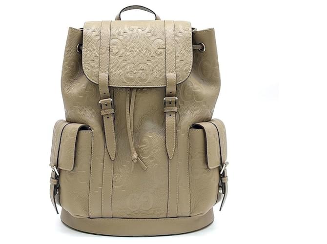 Gucci  GG Embossed Backpack (625770) Brown  ref.1288783