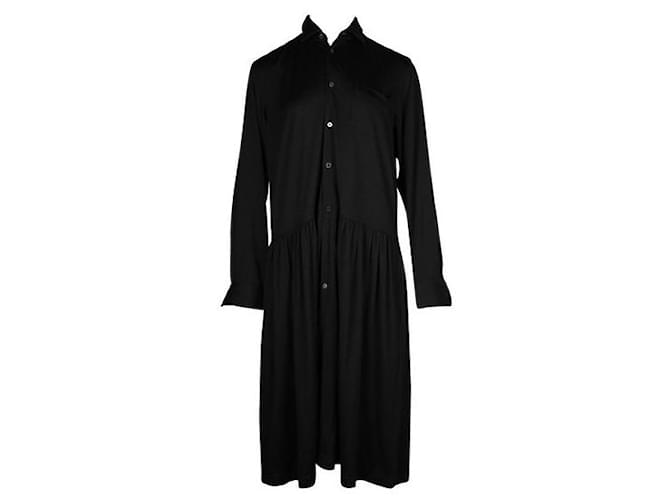 Junya Watanabe vestido negro de manga larga Lana  ref.1288806