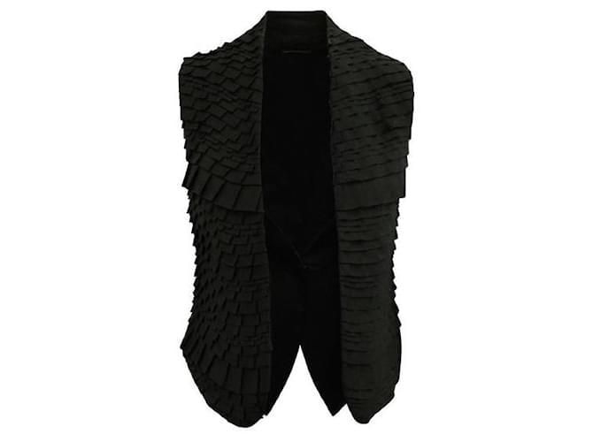 Autre Marque Contemporary Designer Black Layered Vest Polyester  ref.1288821