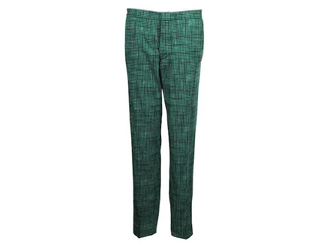 Marc Jacobs Green & White Spotted Pants Cotton  ref.1288853