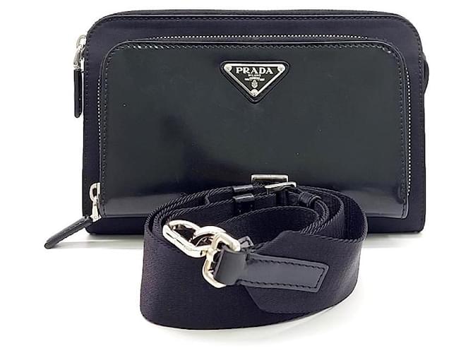 Prada  Nylon Crossbody Bag (2VH130) Black  ref.1288860