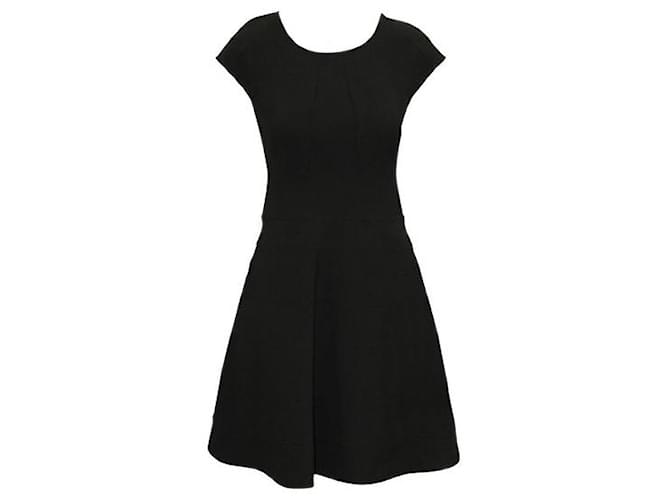 Diane Von Furstenberg Little Black Dress "Rebecca" Cotton Polyester Viscose  ref.1288894