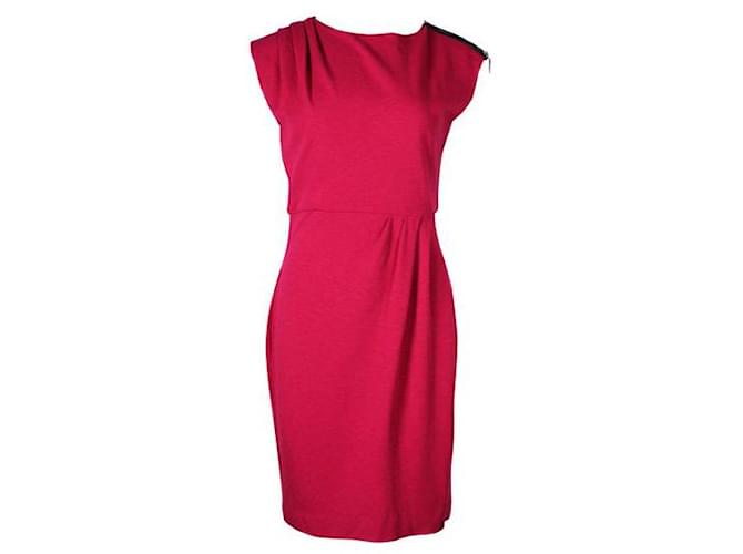 Diane Von Furstenberg Pink Midi Dress Wool Viscose Polyamide  ref.1288905
