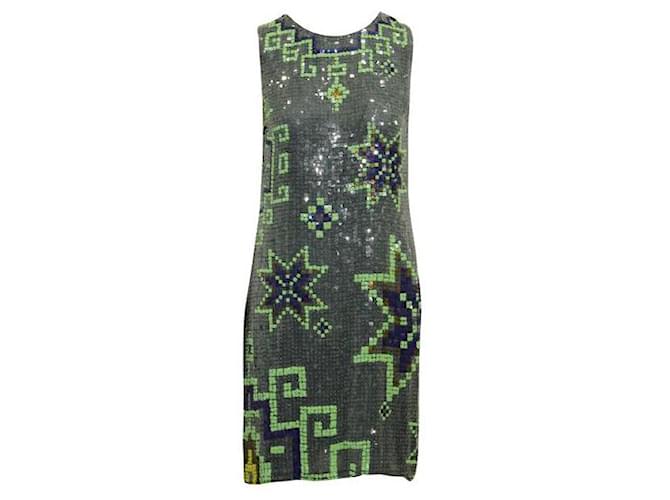 Matthew Williamson Colorful Sequined Dress Multiple colors Silk  ref.1288944